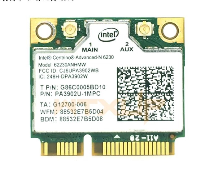 Intel Centrino Advanced-N 6230 62230ANHMW Half Mini PCIe WiFi Card Dual Band