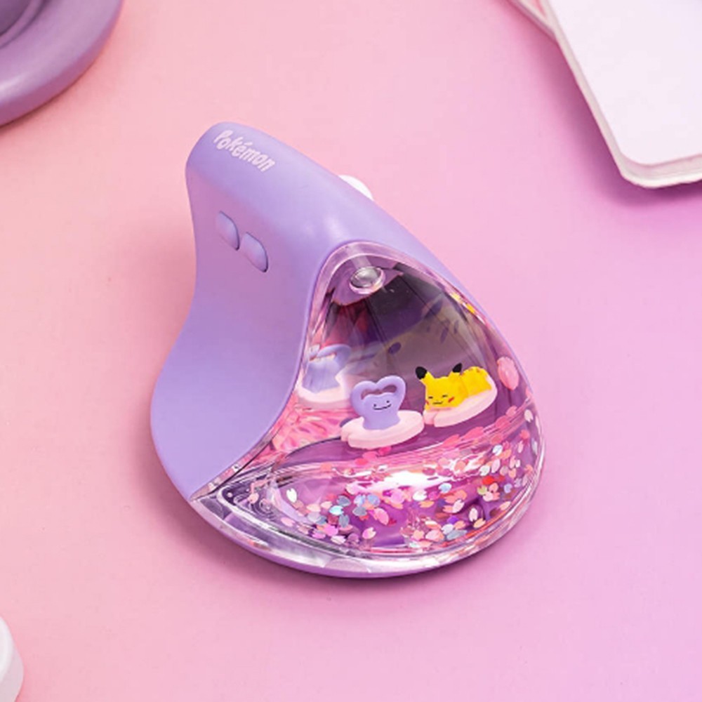 Pokemon Ditto Wireless Vertical Mouse 2.4GHz Ergonomic USB Receiver Leto