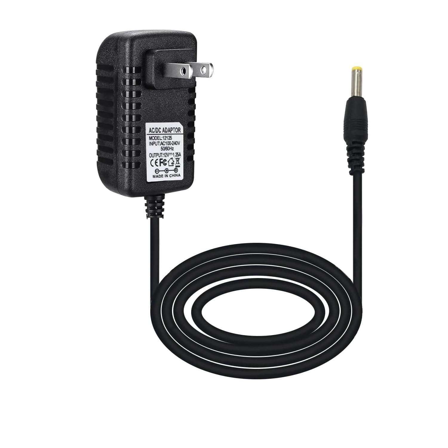15W Power Supply for Echo Dot Fits 3rd/4th/5th Gen 6.6Ft AC Adapter Cord Plug