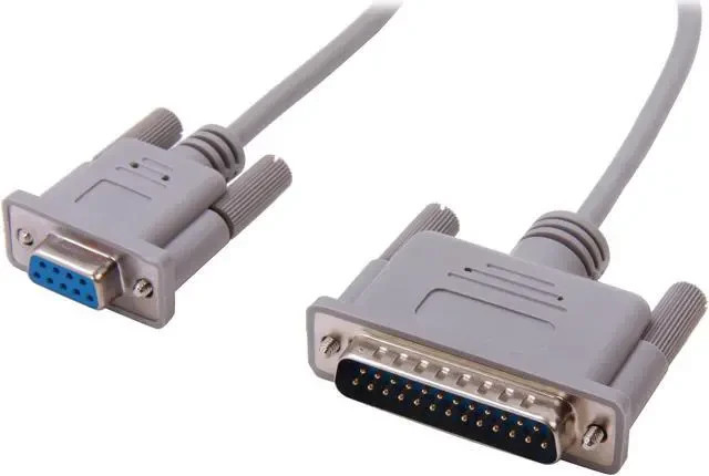 Lot of Qty 10 Startech SCNM925FM New DB9F DB25M Null Modem Cables, 10ft, Black
