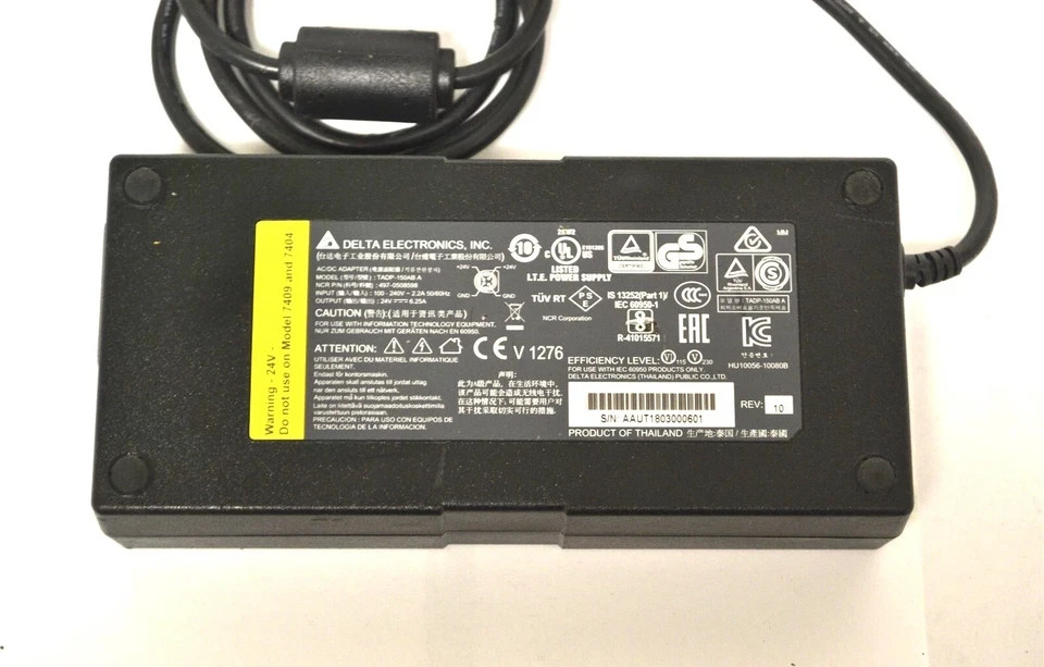NCR POWER SUPPLY-NCR 7611 24V, 6.25A, 150W 4PIN USED 497-0466461