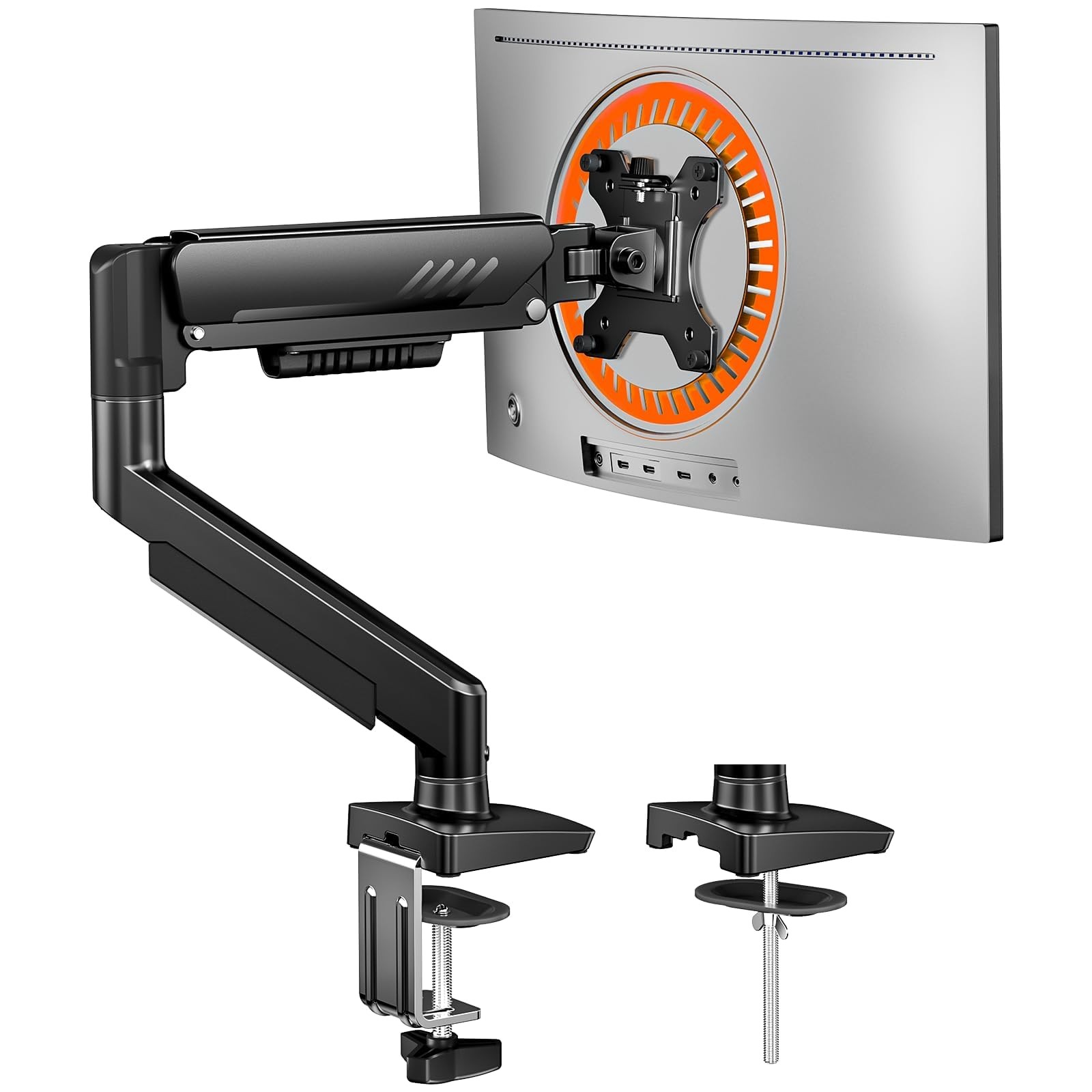 ErGear Single Monitor Arm, Fully Adjustable Monitor Mount for 13–34 Inch Scre...