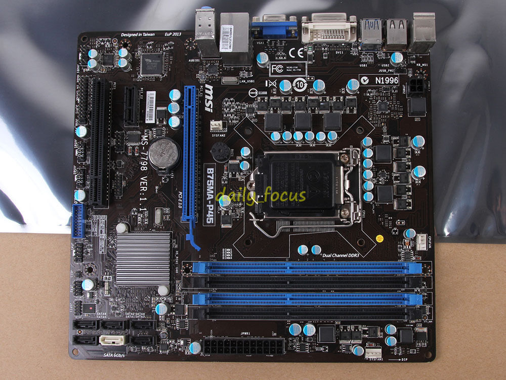 MSI MS-7798 B75MA-P45 Motherboard LGA 1155 DDR3 Intel B75