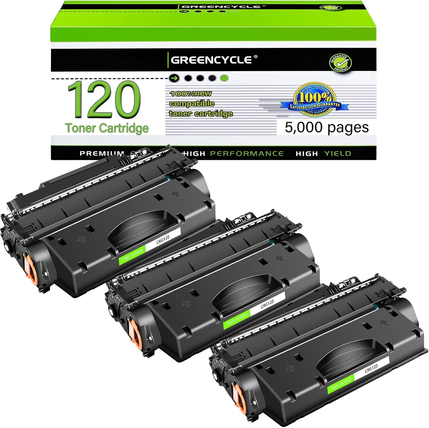 3 PACK CRG120 120 Toner for Canon ImageClass D1120 D1150 D1170 D1180 Printer