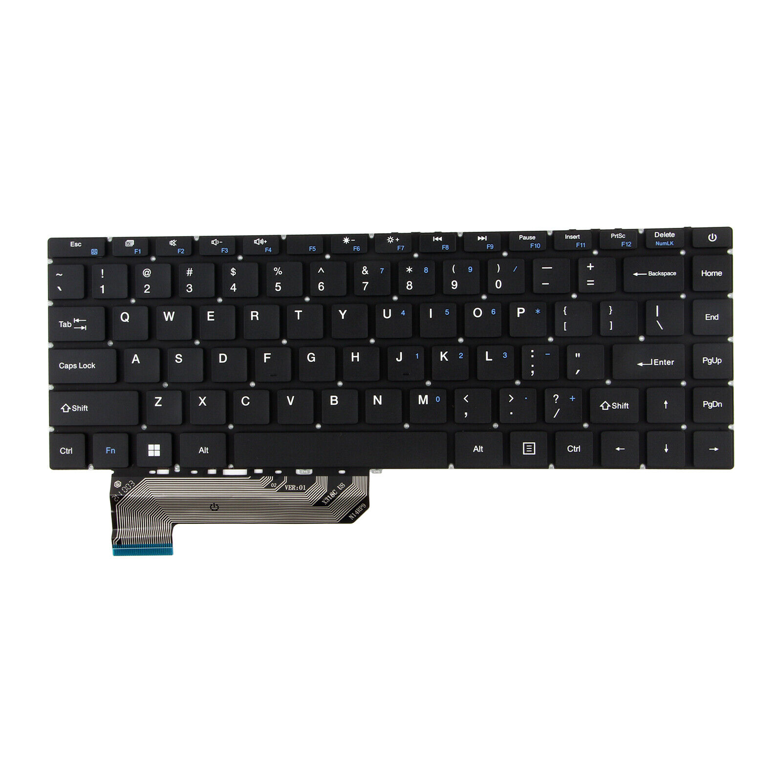 US Keyboard without Backlit Fit Gateway GWTN141-2 GWTN141-3 GWTN141-4 GWTN141-10