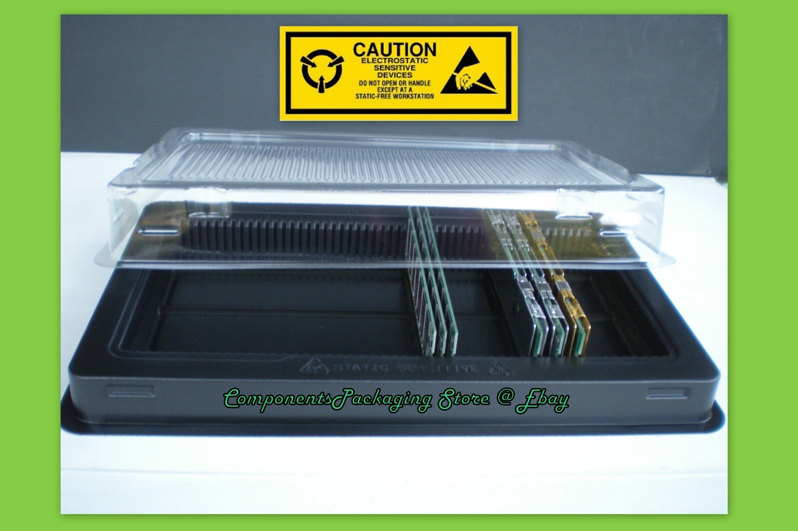 DRAM DDR Memory Bulk Packaging Trays for DDR DIMM Modules - Qty 5  Fits 250 New