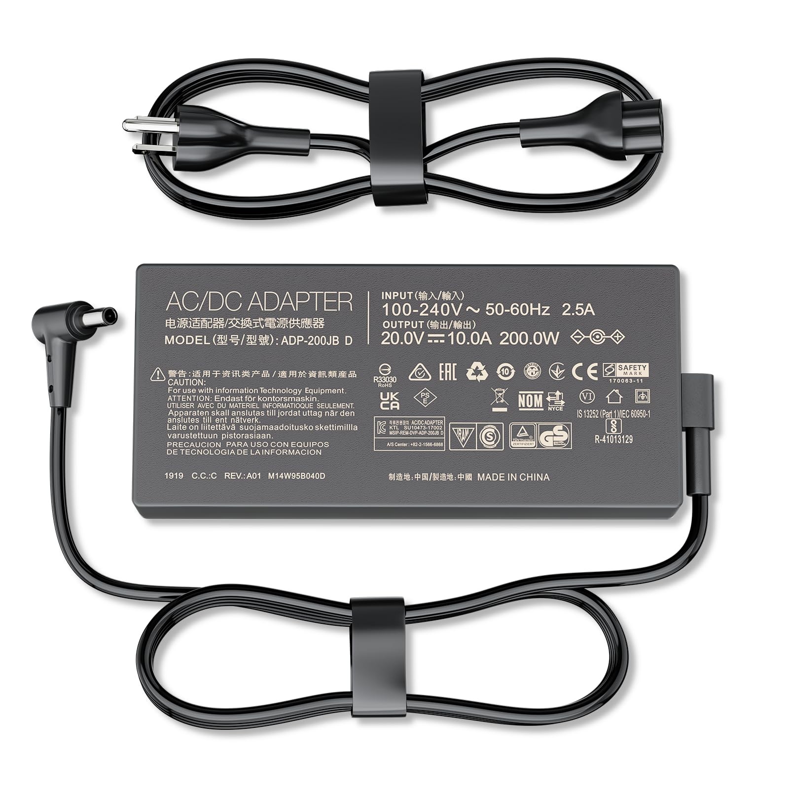 200W ADP-200JB D Laptop Charger Fit for Asus Zephyrus TUF Strix Vivobook