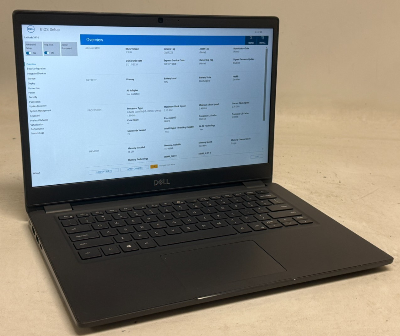 Dell Latitude 3410 14" (i5-10210u 1.60GHz - 16GB RAM - 256GB SSD - Win11Home)