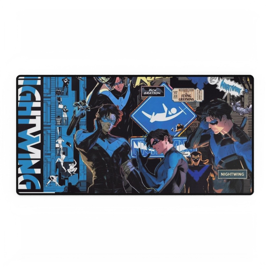 DC Comics Nightwing Collage Movie Logo Mouse Pad Desk Mats