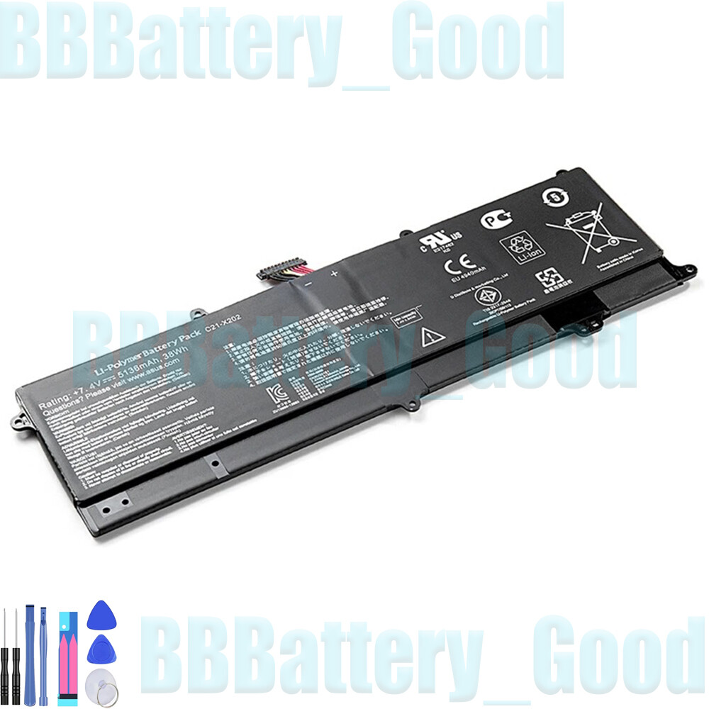 New Battery C21-X202 for ASUS VivoBook X202 X202E X201E S200E Q200E Series