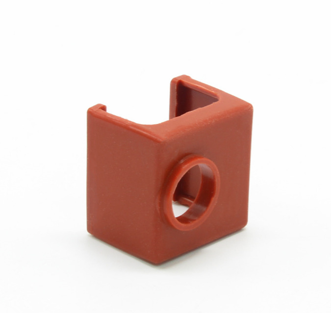 3D printer accessories MK10 heating aluminum block silicone sleeve Brown