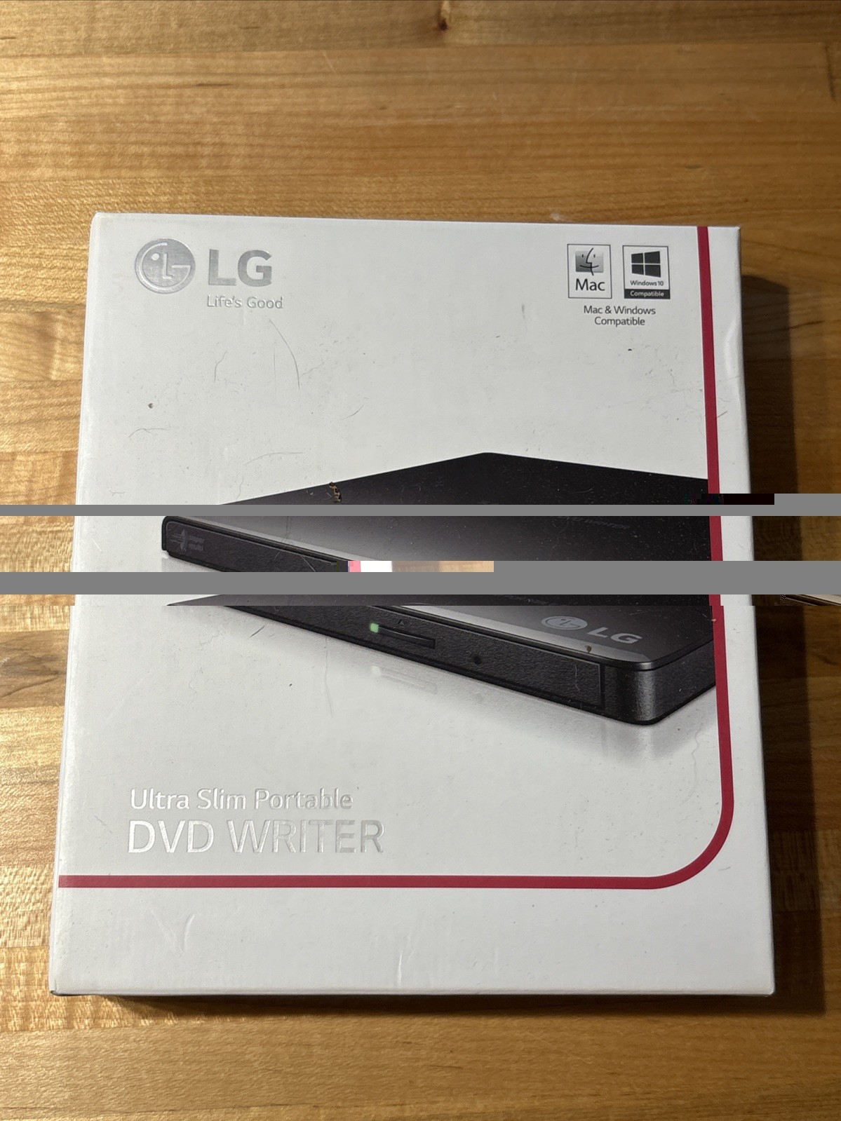 LG Super Multi Ultra Slim Portable DVD Writer Drive USB 2.0 GP65NB60