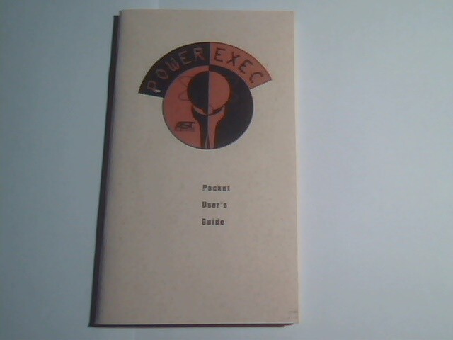 User's Manual Guide - AST PowerExec EL Computer Pocket Guide AT compatible 