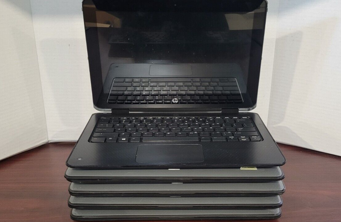 Lot of 5 HP Probook x360 11 G1 EE Celeron N3350 4GB RAM NO SSD/OS Grade C #92