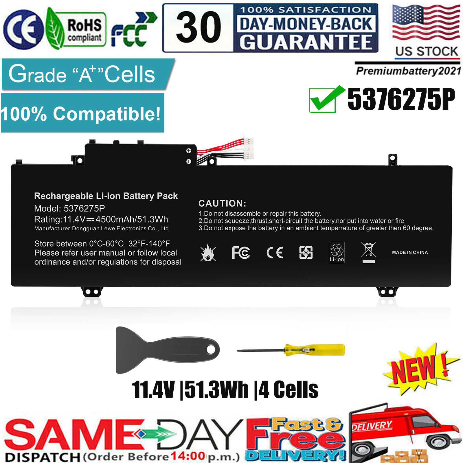 ✅NV-509067-3S UTL-509068-3S 5376275P battery for Gateway GWTN141-10BK GWTN141-4