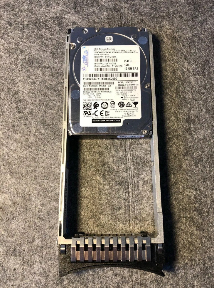 FOR IBM 2078 AC6B 2.4TB 10K 12GB SAS 01YM198 01YM200 01YM203 Hard Drive HDD