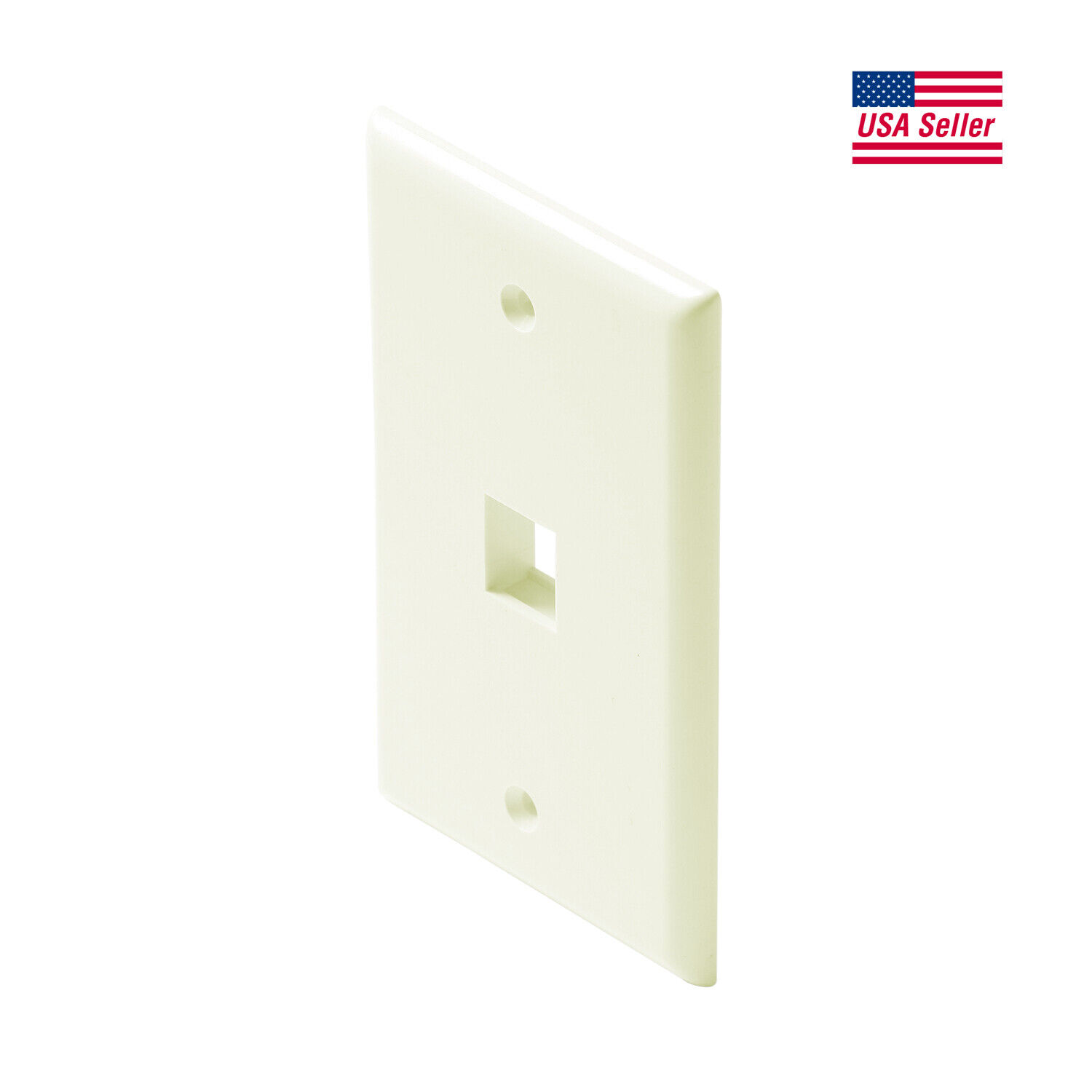 Steren Keystone Wall Plate for Cat5e, Cat6 - 1 2 3 4 or 6 ports - Light Almond