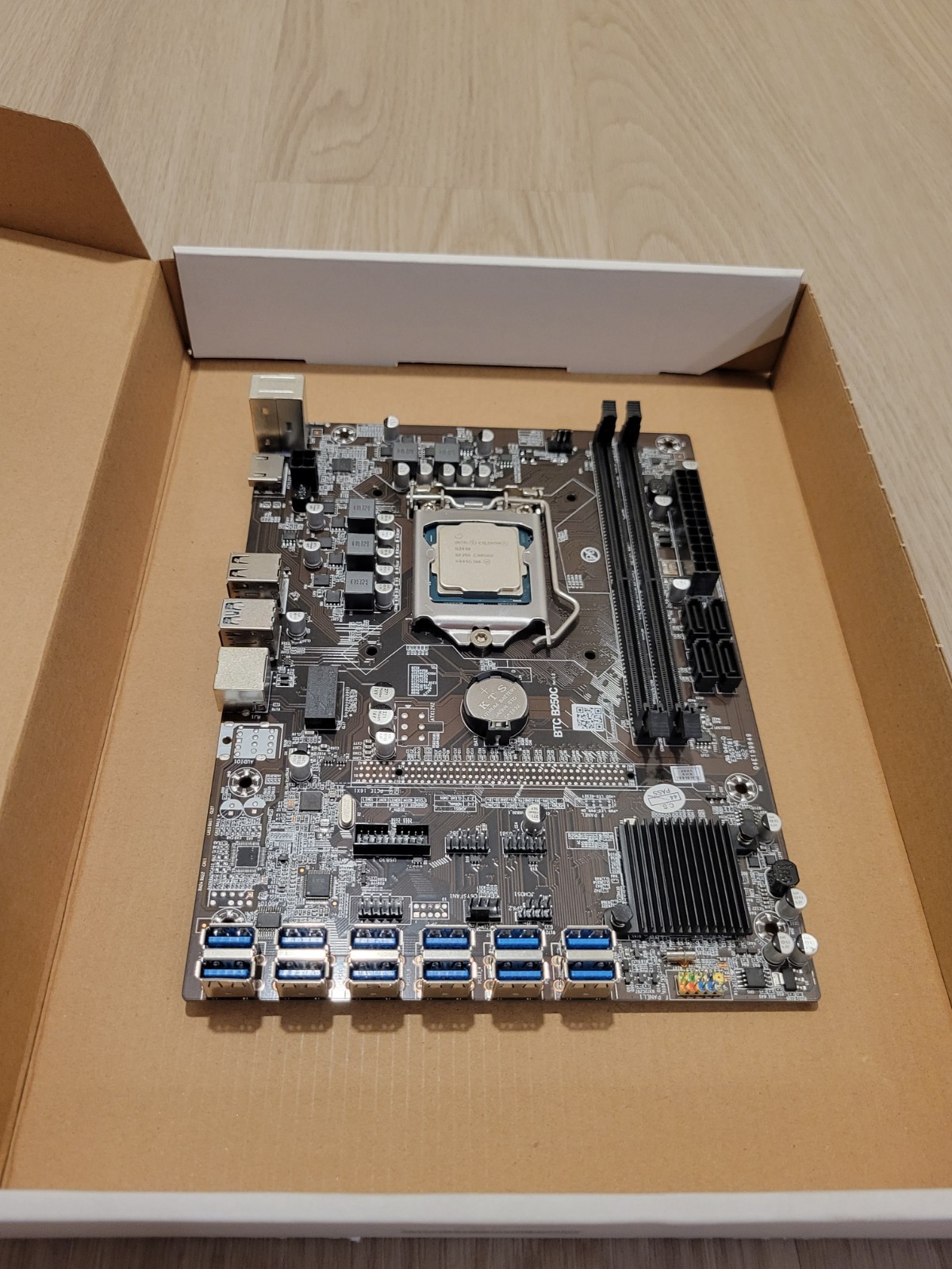 B250C BTC  DDR4 Computer Mining Motherboard W Intel G3930 MULTIPLE AVAILABLE