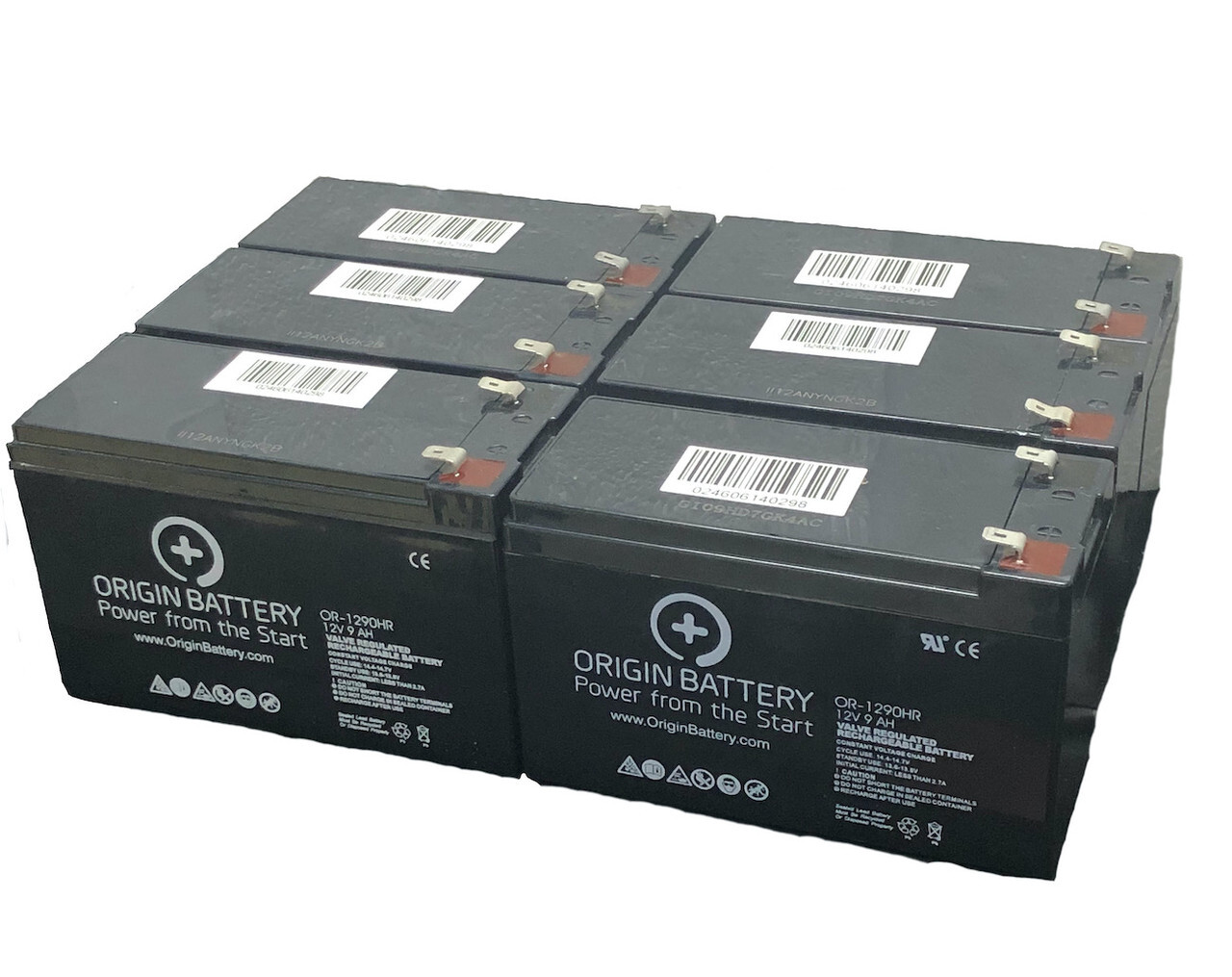 Tripplite RBC96-2U Battery Kit - 6 Pack 12V 9AH High-Rate Discharge UPS Series