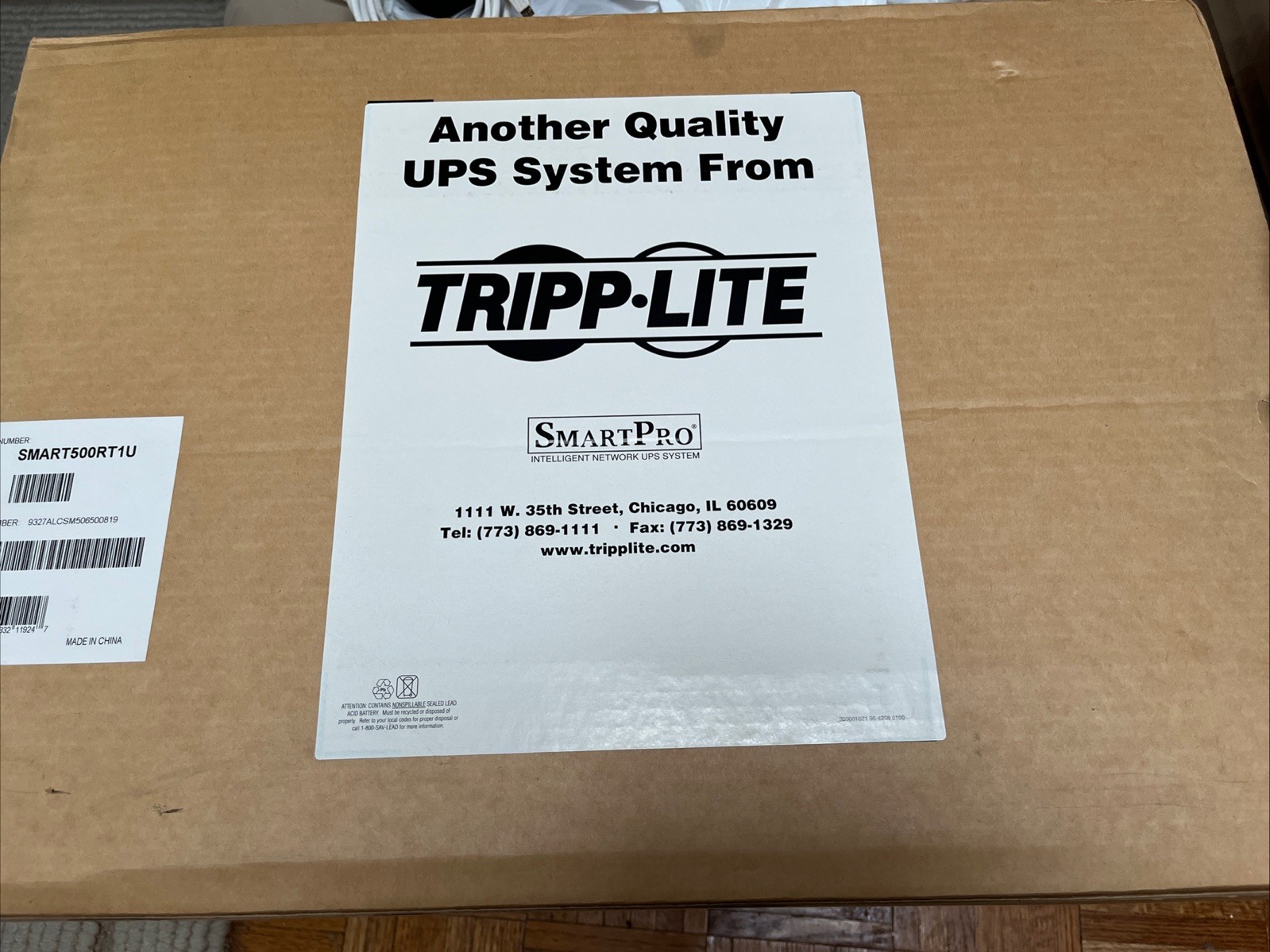 New Tripp Lite SMART500RT1U 1U Smarter UPS New Sealed In Box