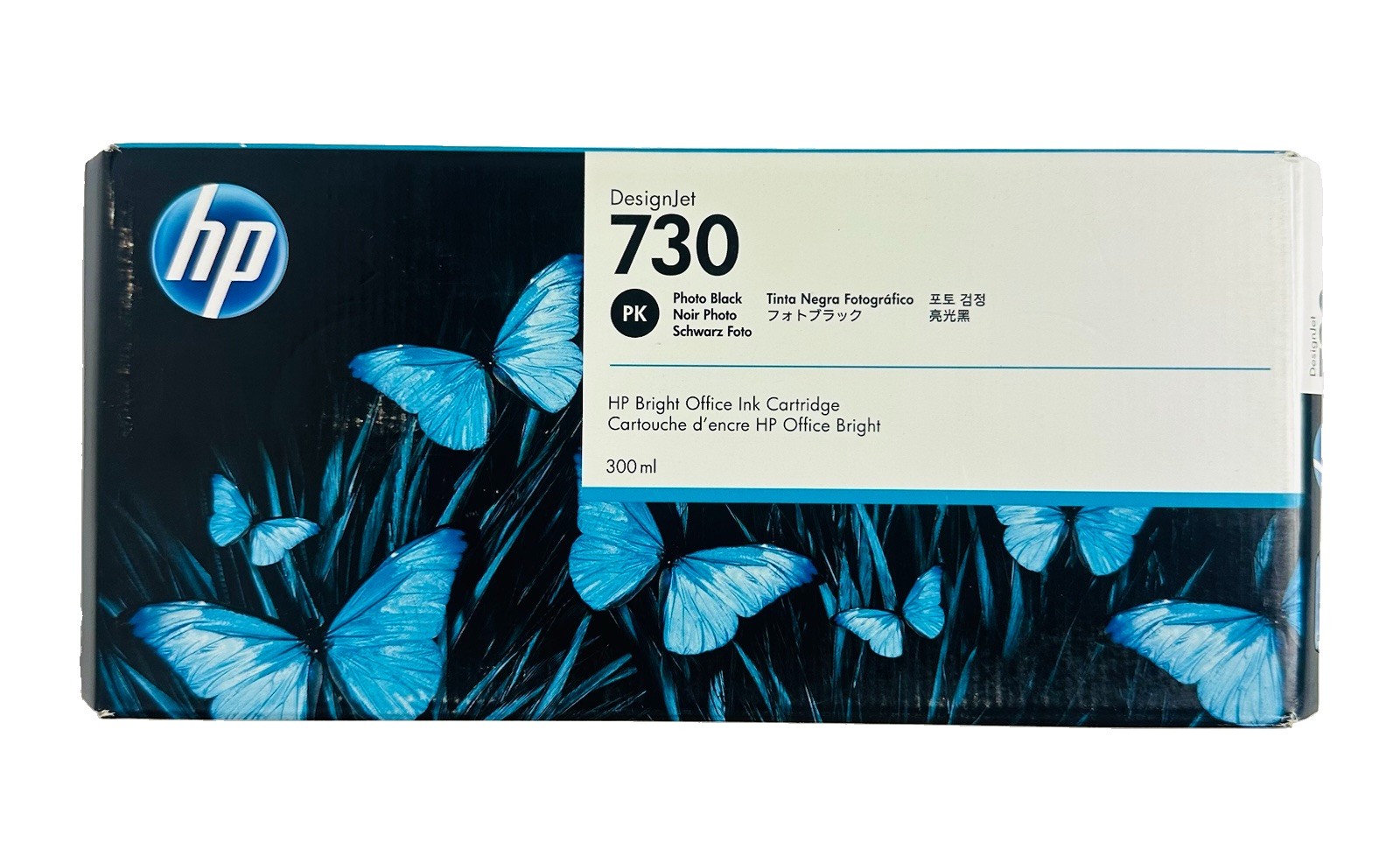 Genuine HP 730 Photo Black 300ml Ink Cartridge P2V73A ( EXP May 2023 ) Sealed