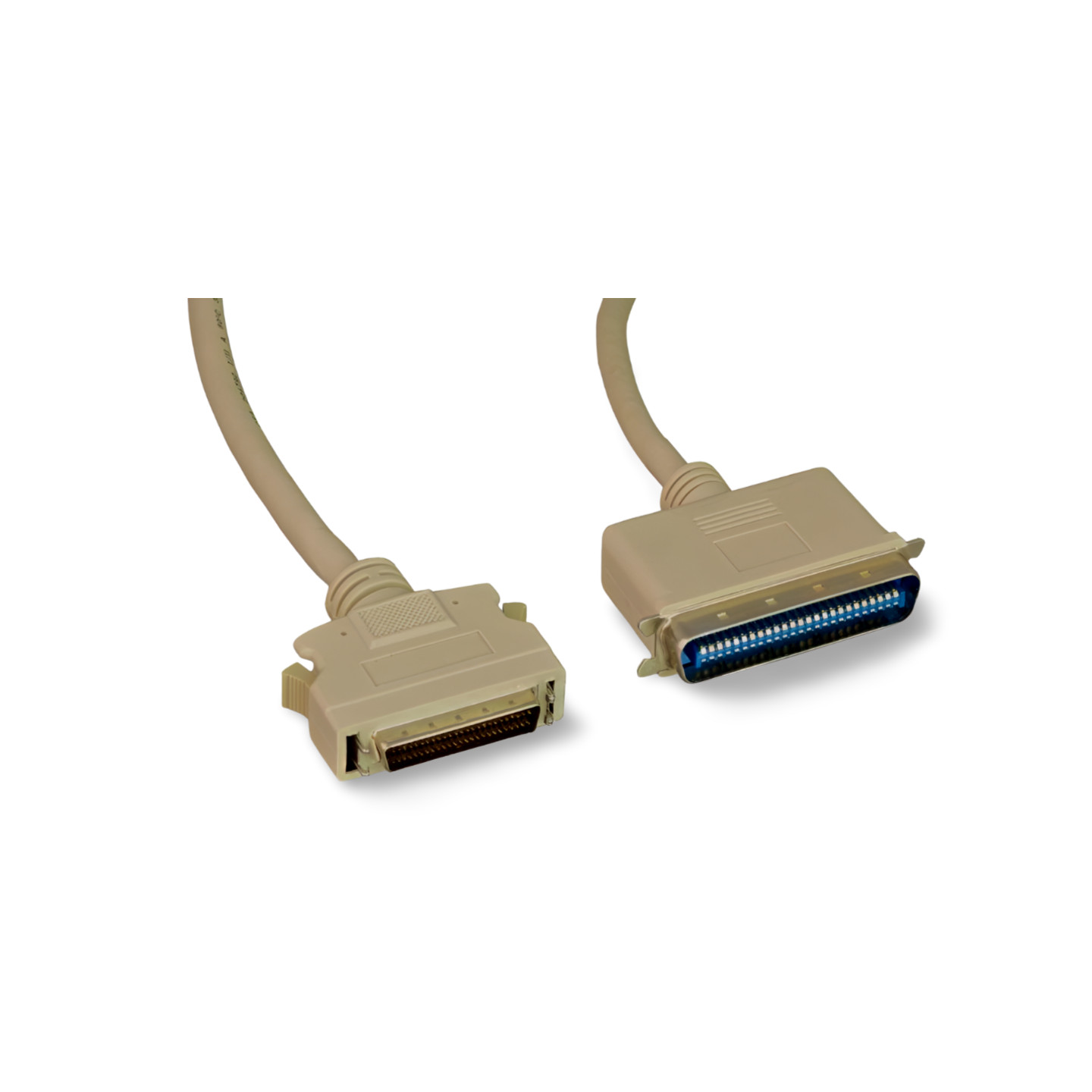 6ft SCSI-II HPDB50 Male Latch to SCSI-I CN50 Male - Beige