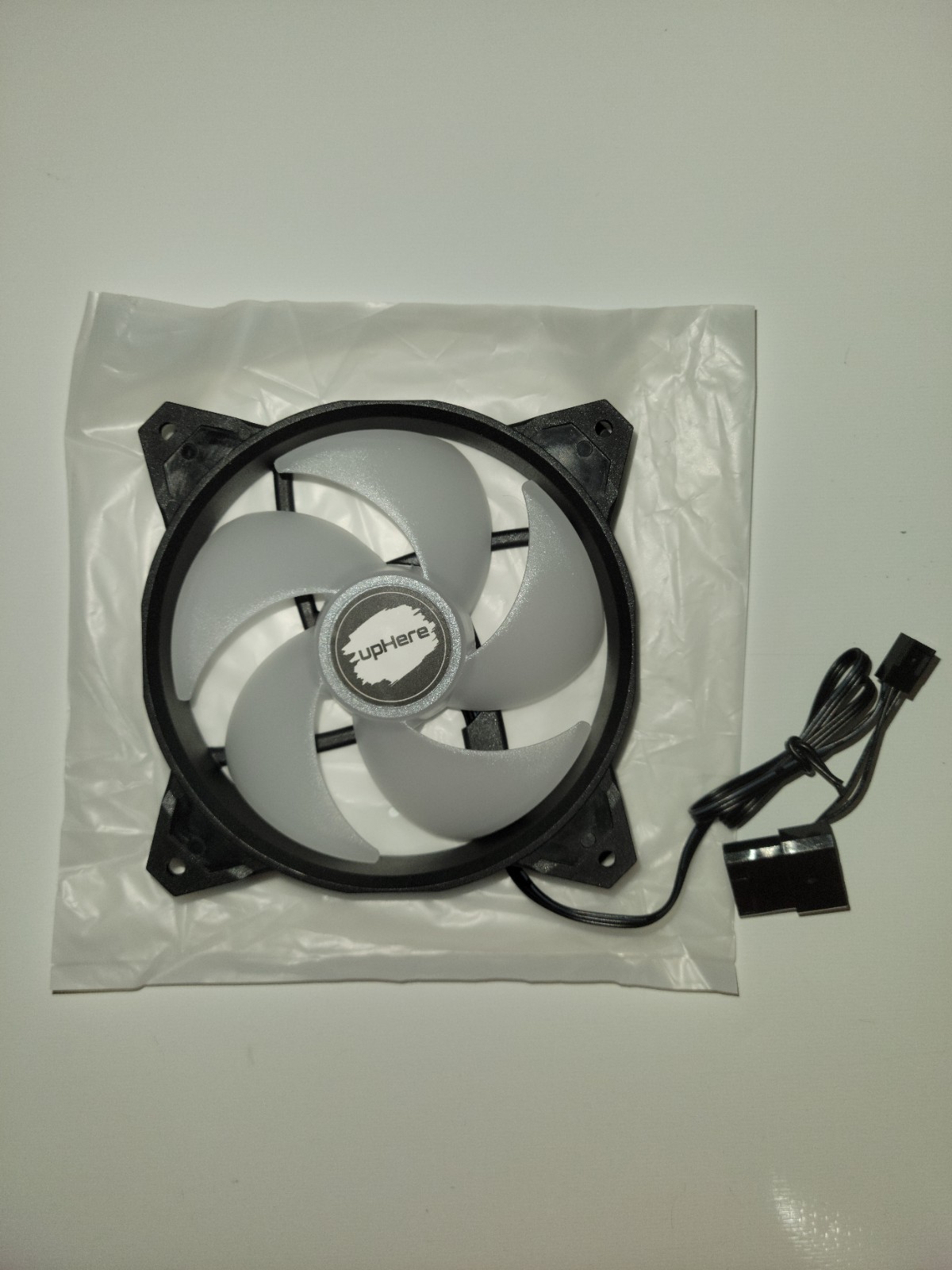 upHere Quiet Edition 120mm LED Rainbow PC Fan 3-pin/Molex powered - PF120CF3