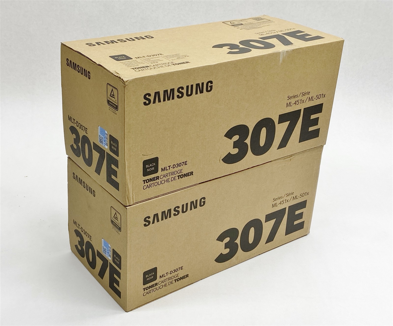 Samsung MLT-D307E 307E Black Toner Cartridge ML-451x ML-501x New Genuine LOT 2