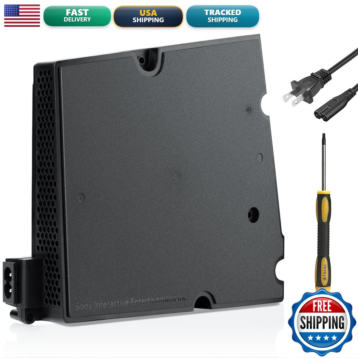 AQIDAP PS5 Slim Power Supply CFI-2000 Replacement AC Adapter Power Cord