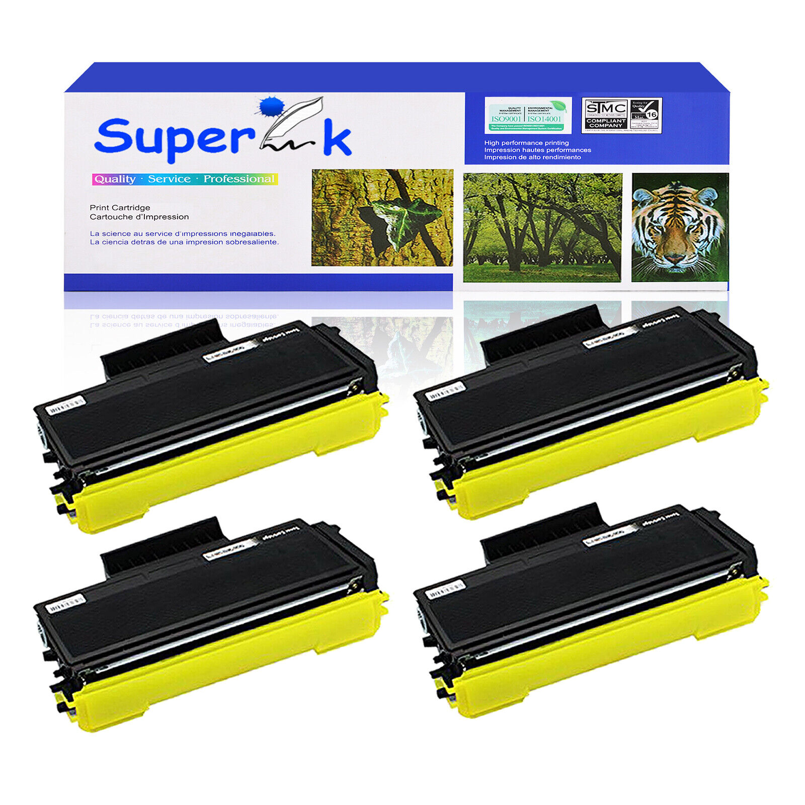 4PK TN580 Toner Cartridge for Brother TN-580 MFC-8460N DCP-8060 HL-5280 5270DN