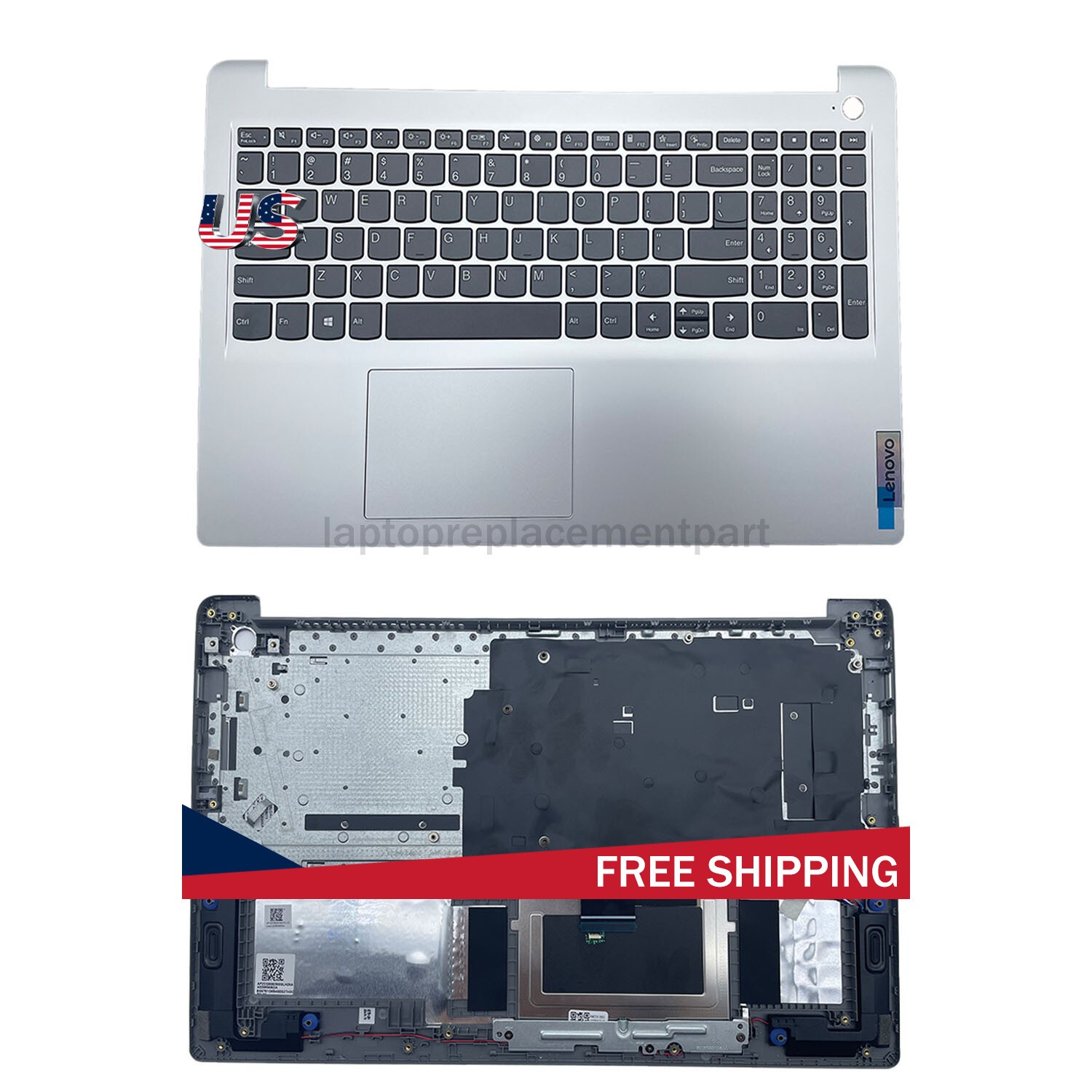 5CB1H70405 For Lenovo IdeaPad 1 15ALC7 Palmrest Keyboard Touchpad FPR Editon US