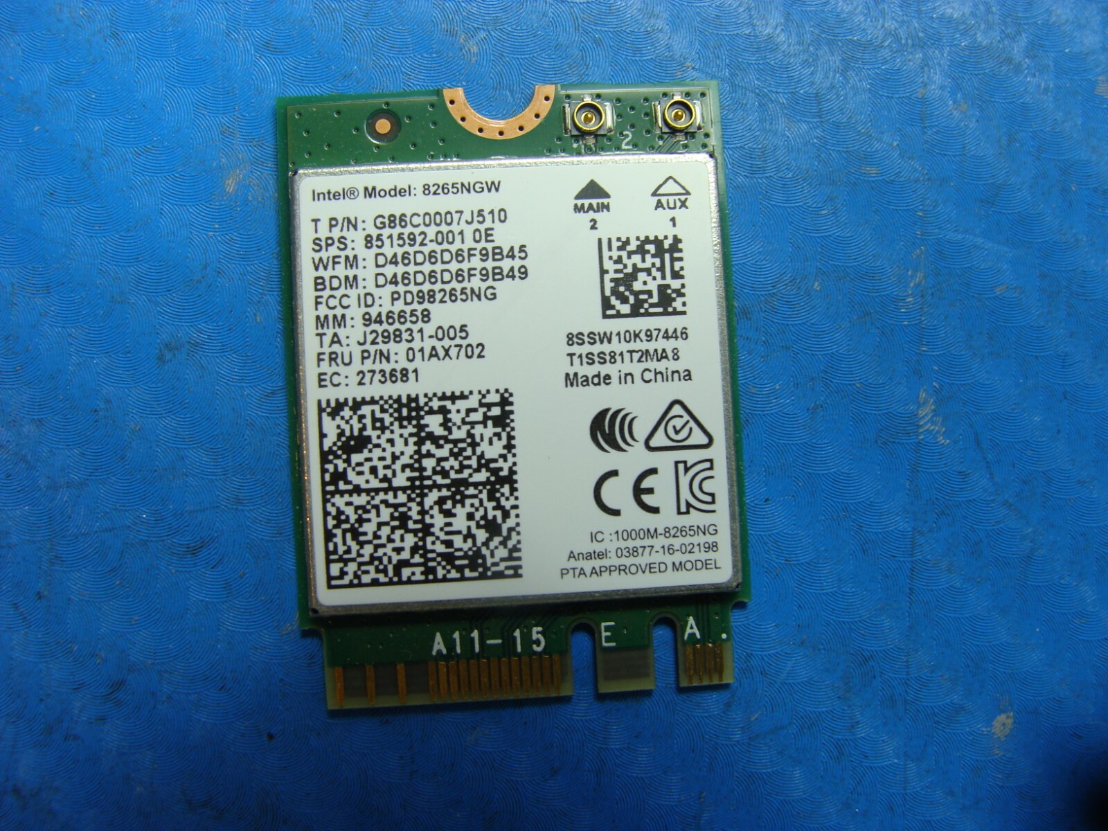 ASUS 15.6" FX503V-NS52 Genuine Laptop Wireless WiFi Card 8265NGW 