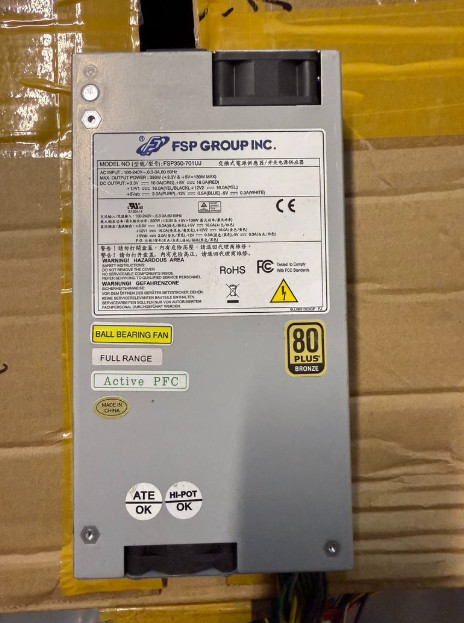 FSP350-701UJ 350W 1U ATX Power Supply for Industrial Computer Server Replacement