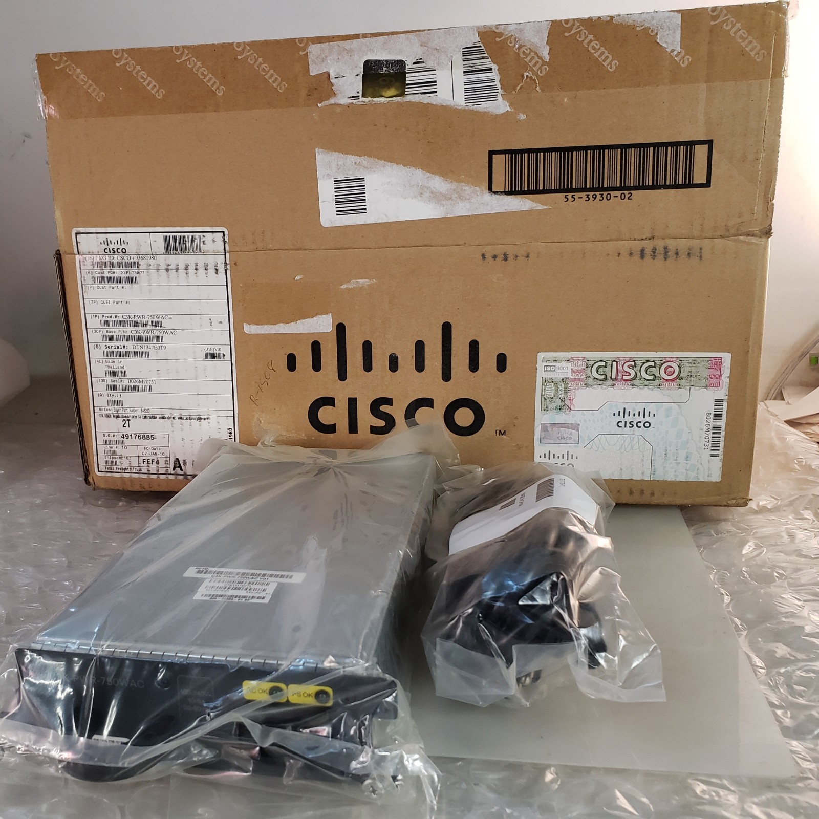 Cisco C3K-PWR-750WAC 750W AC Power Supply NEW *OPEN BOX*