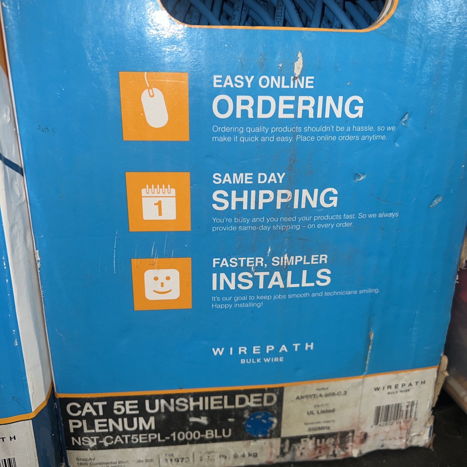 Cat 5E Unshielded Pllen Wirepath Blue 