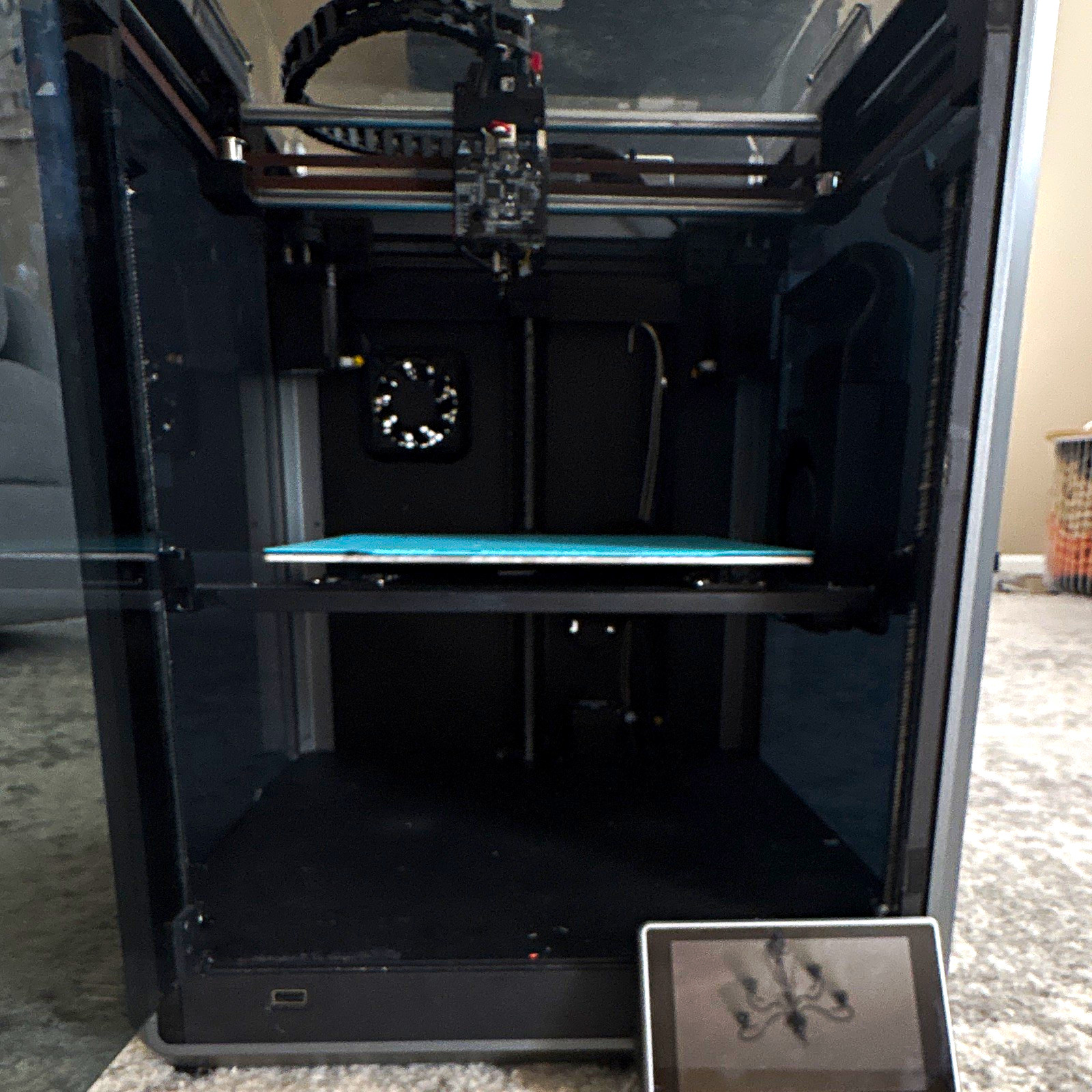 Creality K1 upgraded extruder and build plate all parts work except extruder
