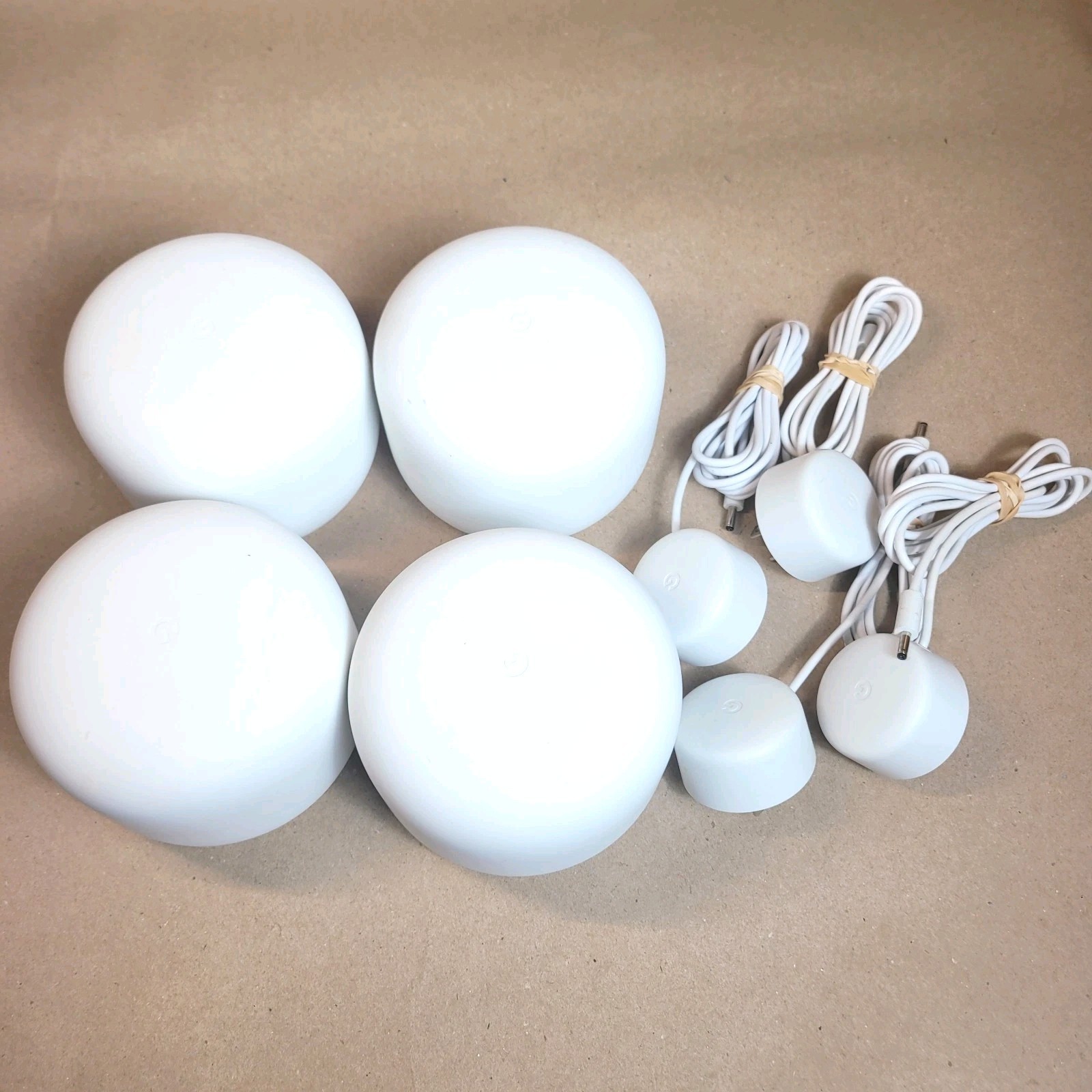 LOT OF 4 Google Nest Wifi Routers H2D  with Power Adapters Router Bundle