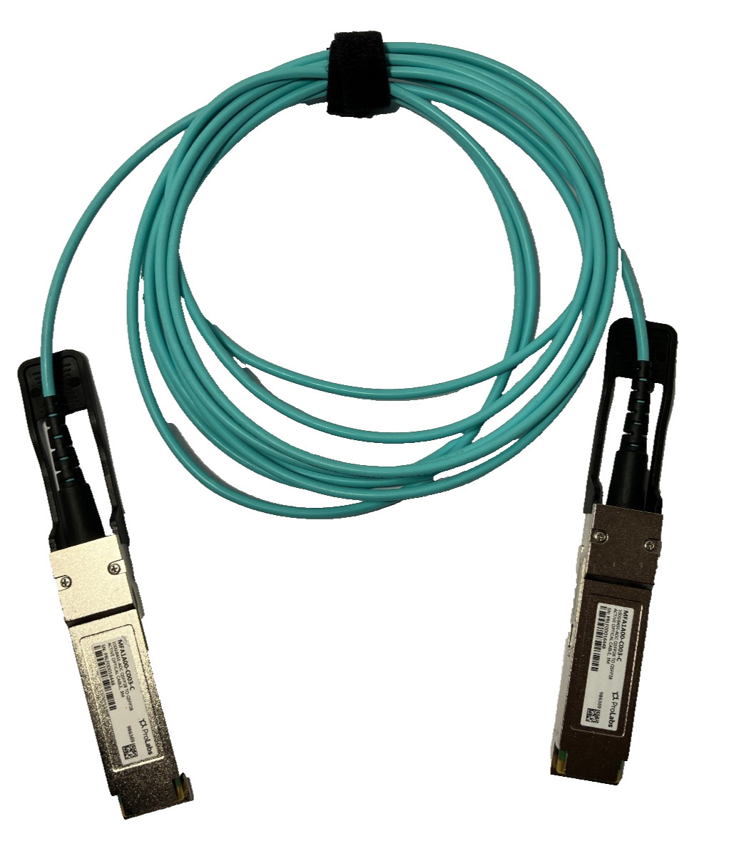 Amphenol ProLabs MFA1A00-C003-C 100GBASE-AOC QSFP28 Active Optical Cable 3M