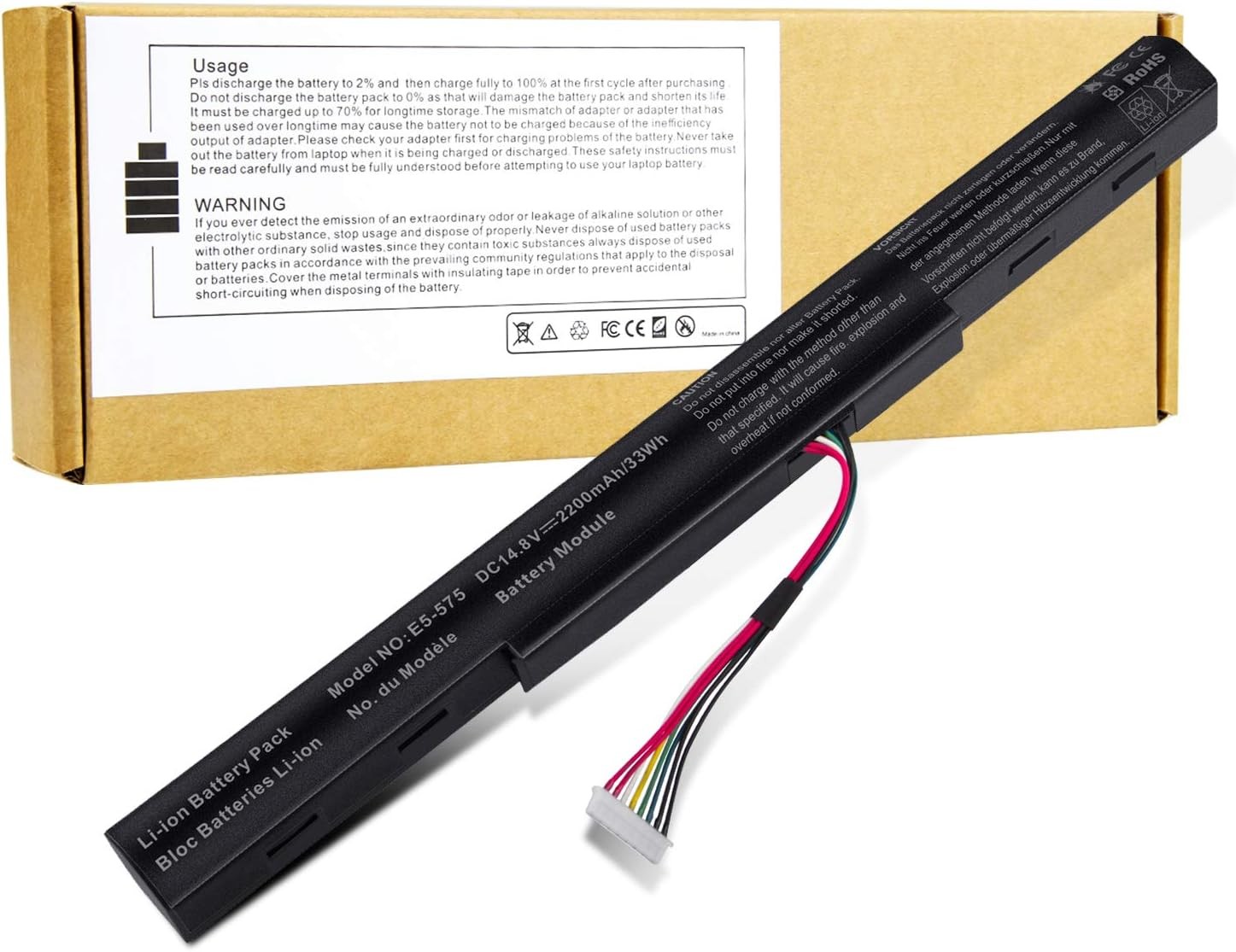AS16A5K AS16A8K 4ICR19 66 Battery for Acer Aspire E5 523 E5 553 E5 576 E5 774G