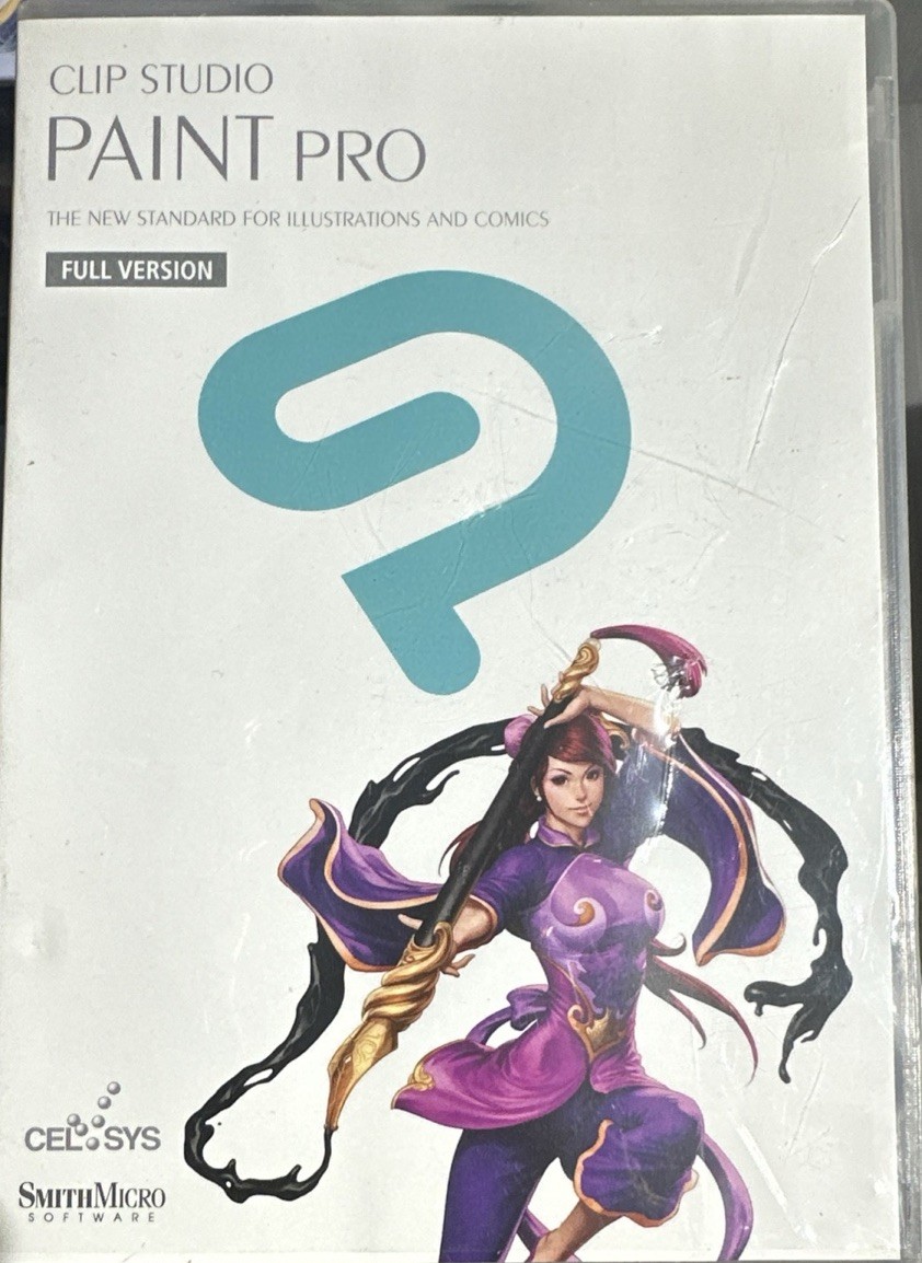 CLIP STUDIO PAINT PRO FULL VERSION. CD and Case Only