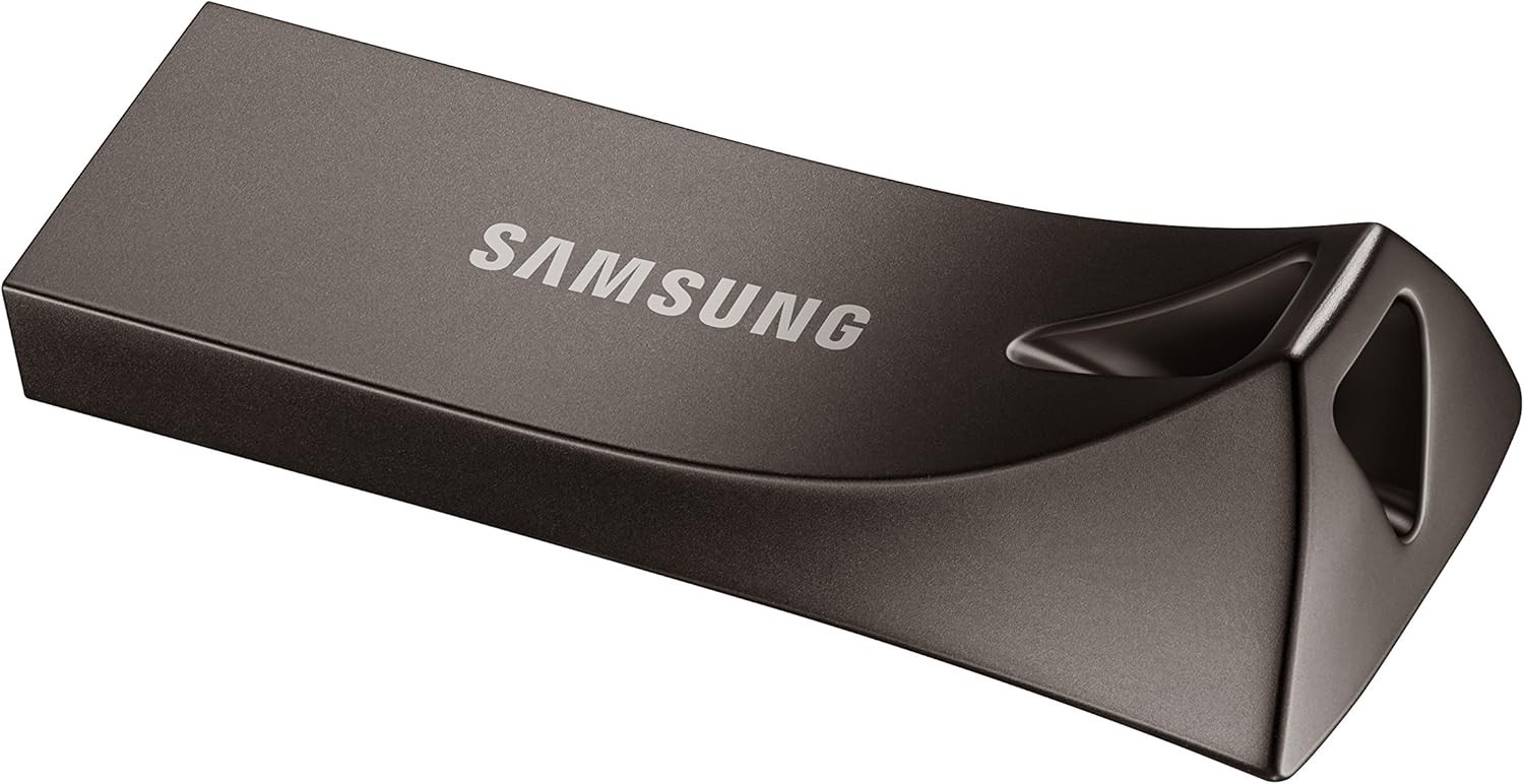 Samsung BAR Plus 128GB USB 3.1 Flash Drive 400MB/s Metal Rugged Titan Gray