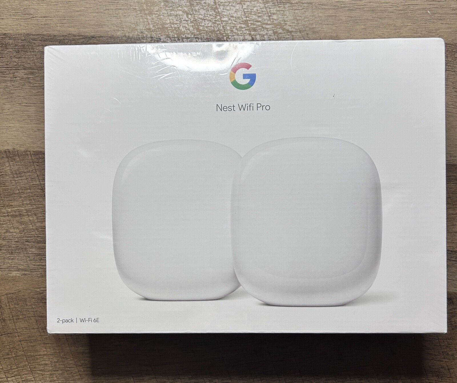 Google Nest Wifi Pro Wi-Fi 6E Router Mesh System - Snow (2-Pack)