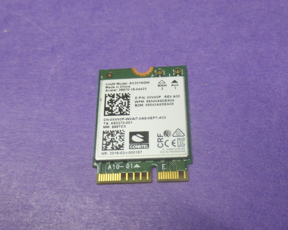 Intel Wi-Fi 6 AX201NGW Bluetooth 5.1 M.2 CNVio2 WLAN Card L92724-005 OEM