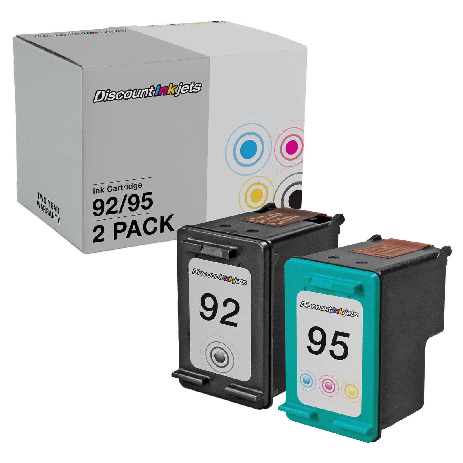 2PK C9362WN C8766WN for HP 92 95 BLACK COLOR DesignJet 5940 5940xi Deskjet 5420v