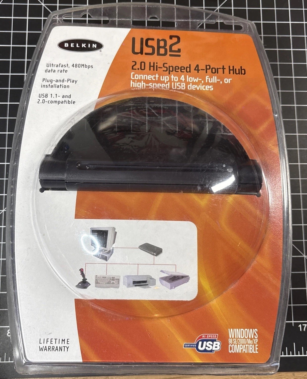 NEW SEALED BELKIN HI-SPEED USB 2.0 4 PORT HUB Model F5U224