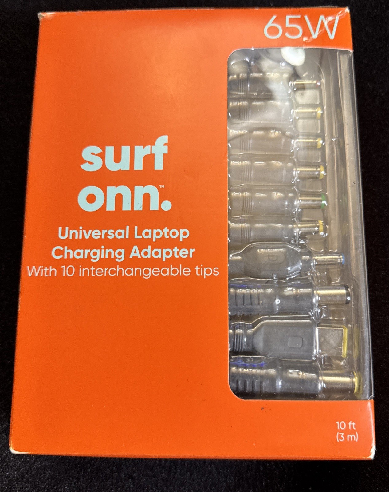 Surf Onn 65W Universal Laptop Charging ADAPTER 10 Interchangeable Tips
