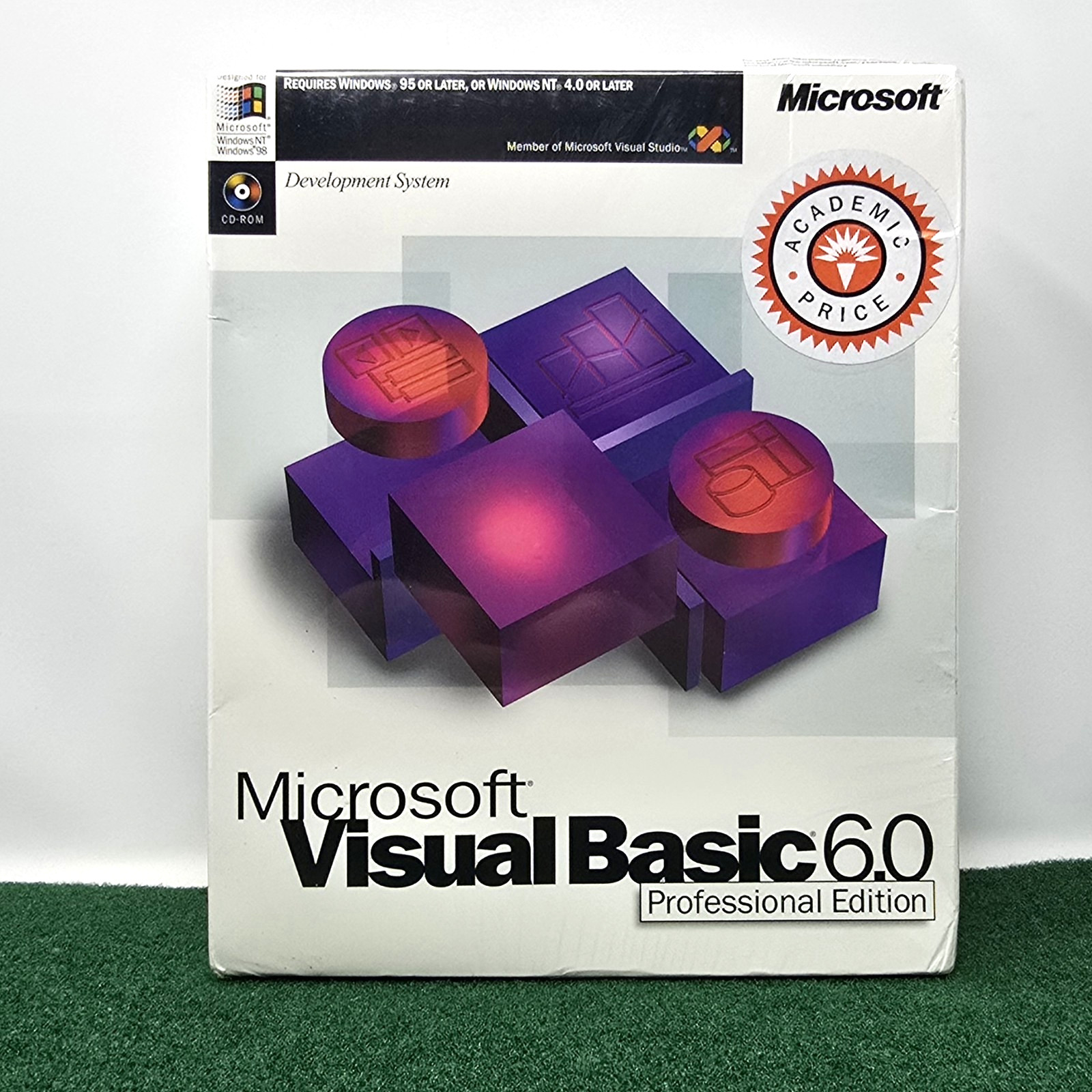 NEW Microsoft Visual Studio 6.0 Professional Pro 6 659-00143 RETAIL BOX Sealed