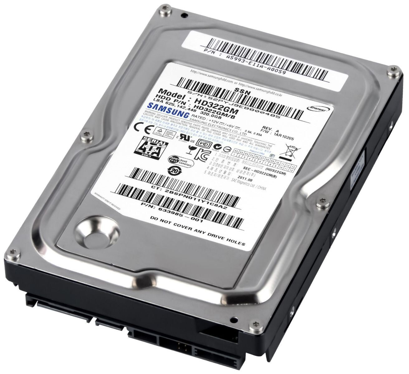 HARD DRIVE SAMSUNG SpinPoint F1 HD322GM 320GB 7.2K 16MB SATA III 3.5''
