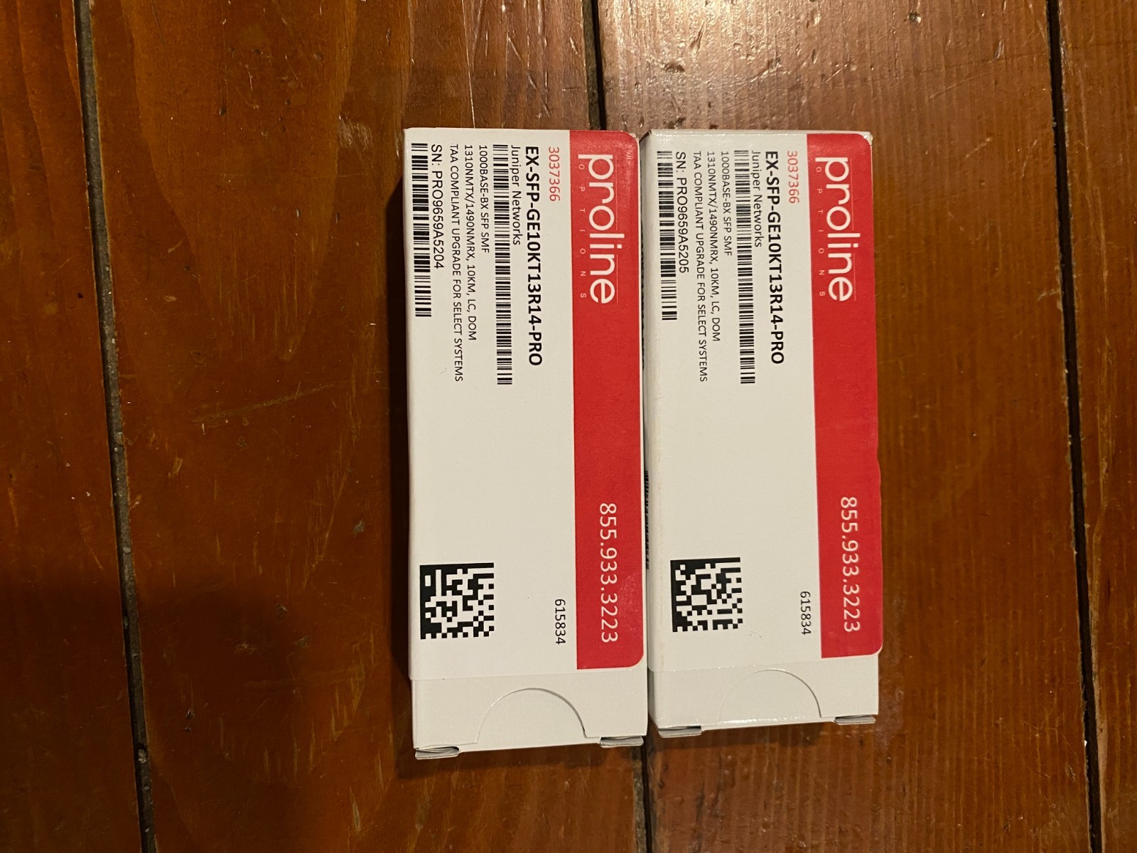  New In Box-Free Same Day Shipping-PROLINE 1000BASE-BX-U SFP EX 3200 (Juniper)