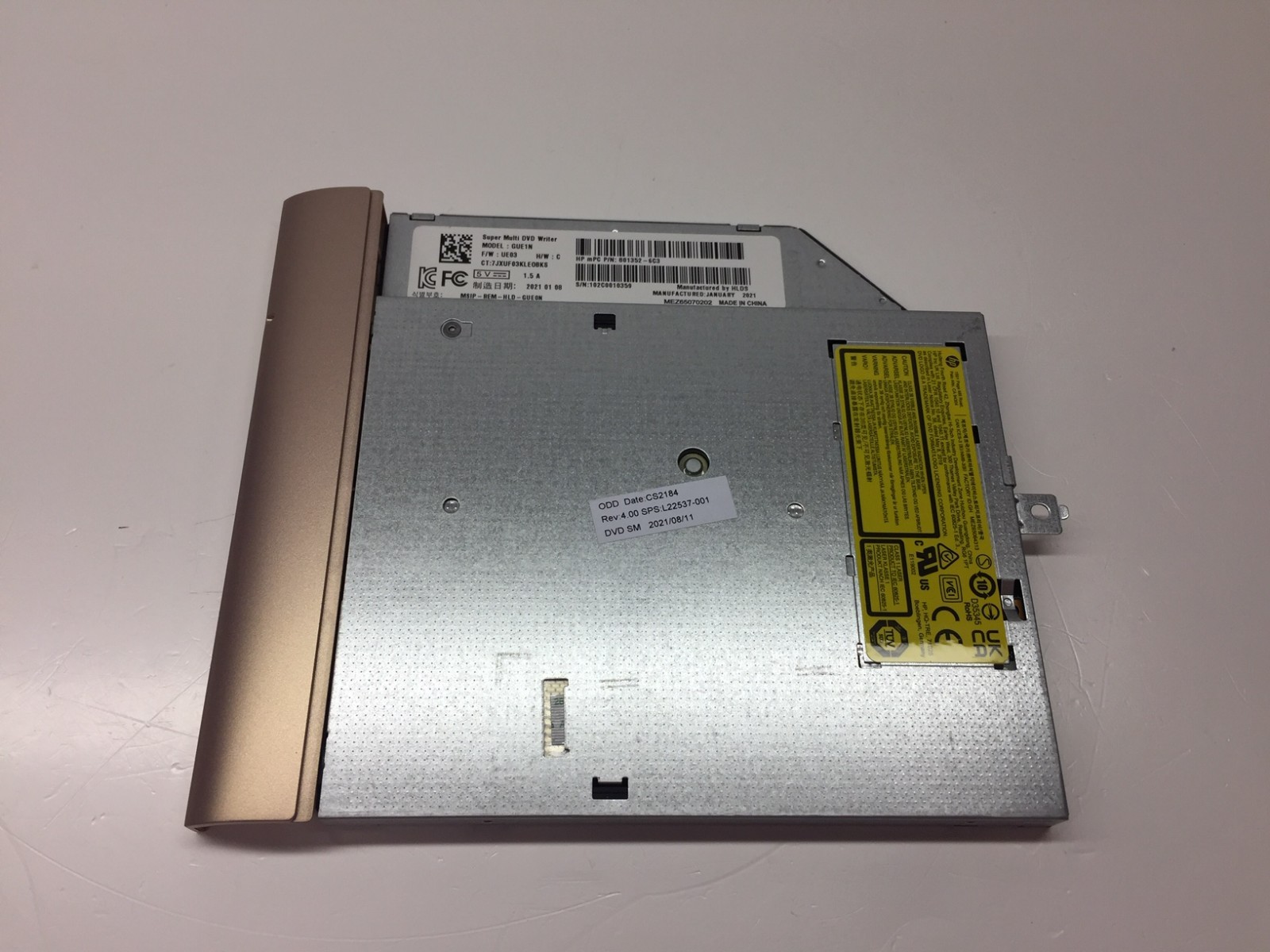 HP 17'3 17-by4001ds Super Multi DVD Burner Drive GUE1N 801352-6C3 L22537-001